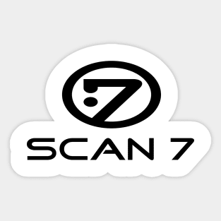 Scan 7 - logo 2000 (black) Sticker